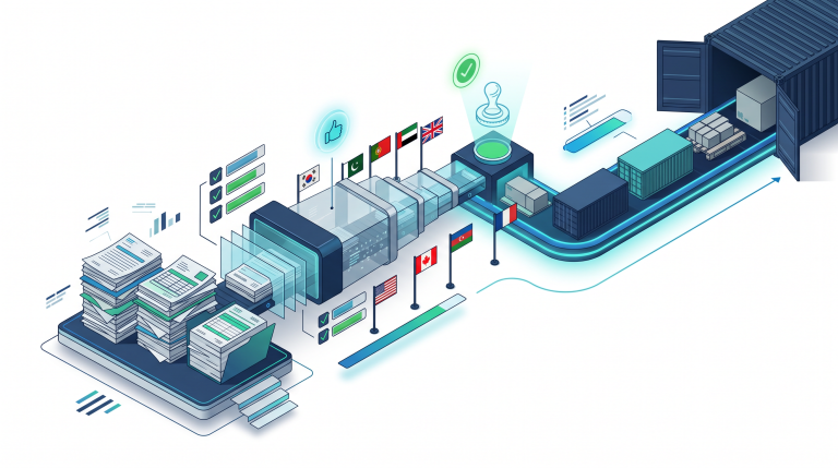 Export documents: customs approval and movement certificates