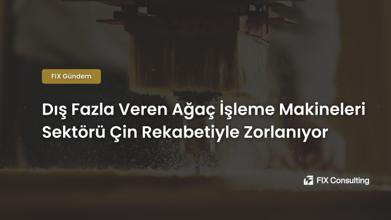 Dış Fazla Veren Ağaç İşleme Makineleri Sektörü Çin Rekabetiyle Zorlanıyor