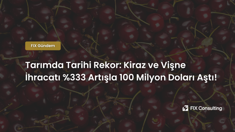 Tarımda Tarihi Rekor: Kiraz ve Vişne İhracatı %333 Artışla 100 Milyon Doları Aştı!