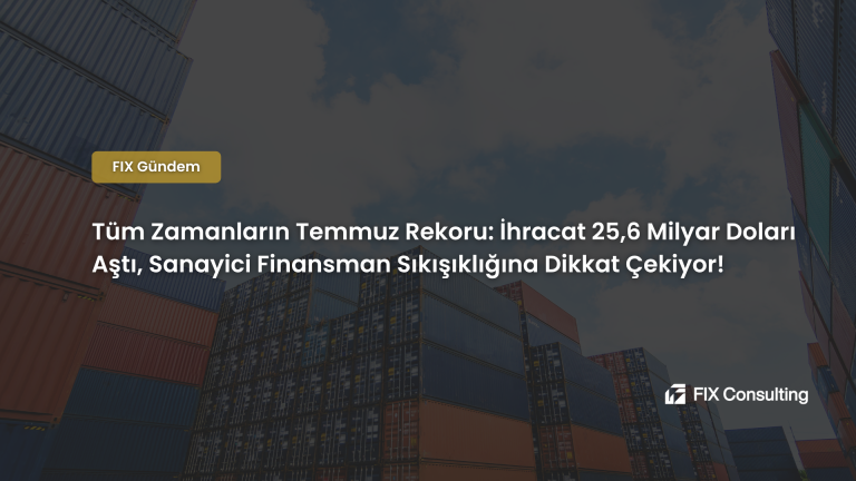 Tüm Zamanların Temmuz Rekoru: İhracat 25,6 Milyar Doları Aştı, Sanayici Finansman Sıkışıklığına Dikkat Çekiyor!