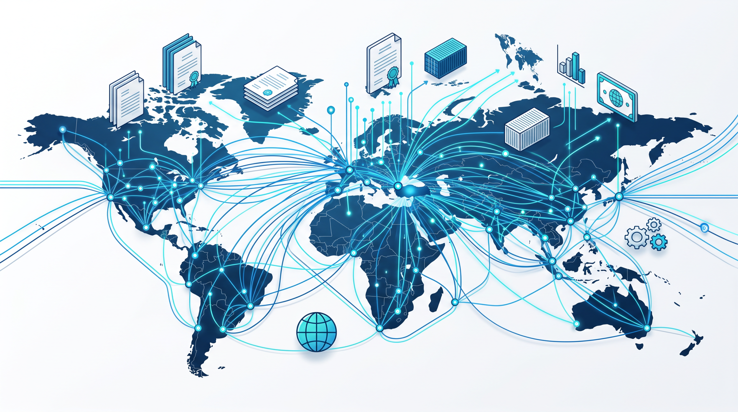 Map of the Turkish exporters' association network and global trade links